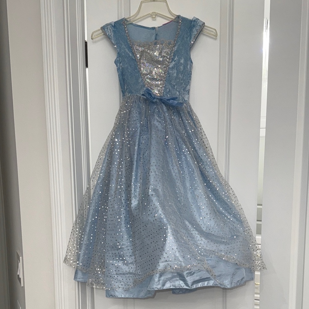 Sparkling Blue Kids cinderella play Dress